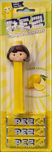 Lemon Pez Presenter Girl Mint on Card