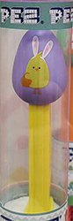 25 Easter Purple Easter Egg with Chick wearing Bunny Ears Pez
