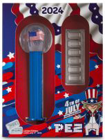 PAMP Suisse 2024 4th of July Pez with Silver Pez