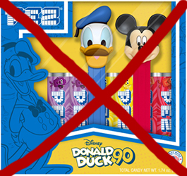Canceled 90th Anniversary Donald Duck and Mickey Pez Twin Pack