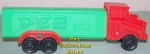 (image for) D Series Truck R2 Red Cab on Green Trailer Pez