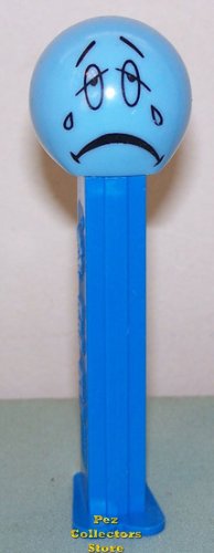 (image for) Sad Funky Face Pez on Blue Stem Loose