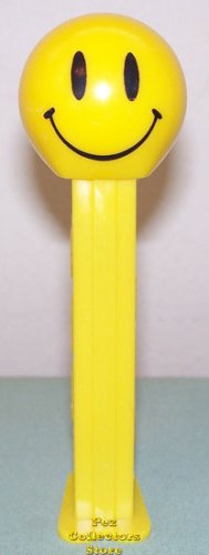 (image for) Smiley Funky Face Pez on Yellow Stem Loose