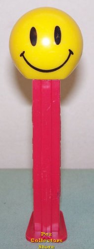 (image for) Smiley Funky Face Pez on Red Stem Loose