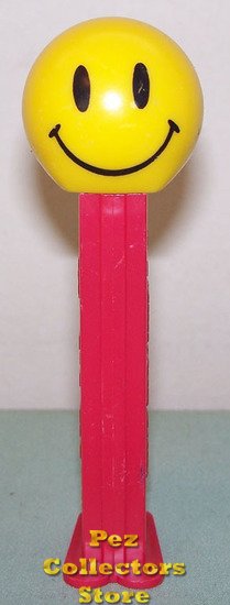 (image for) Smiley Funky Face Pez on Red Stem Loose