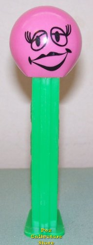 (image for) Batting Lashes Funky Face Pez on Green Stem Loose