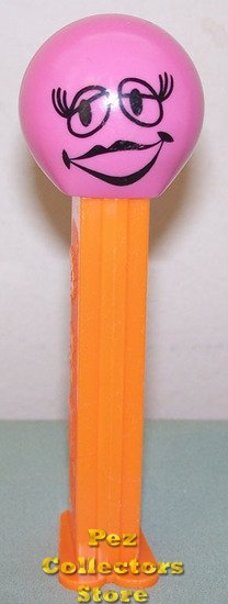 (image for) Batting Lashes Funky Face Pez on Orange Stem Loose