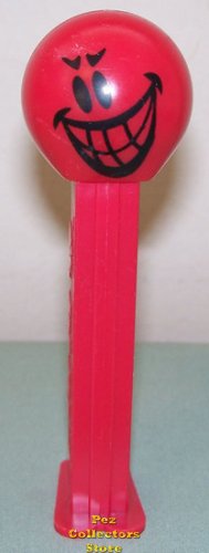 (image for) Mischevious Funky Face Pez on Red Stem Loose