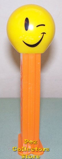 (image for) Wink Funky Face Pez on Orange Stem Loose