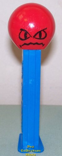 (image for) Angry Funky Face Pez on Blue Stem Loose