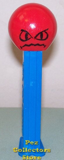 (image for) Angry Funky Face Pez on Blue Stem Loose