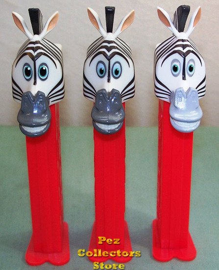 (image for) 2008 Light Snout Marty the Zebra Madagascar 2 Pez Loose