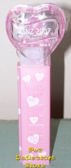 (image for) 2007 Linz Convention Pink Crystal Heart Pez only 300 Made