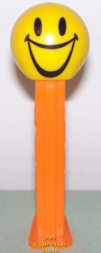 (image for) Big Grin Funky Face Pez on Orange Stem Loose