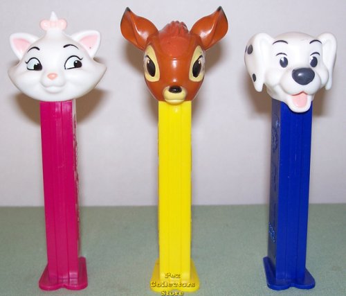 (image for) European Disney Marie Bambi and Dalmatian Pez Set of 3