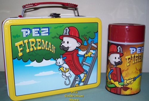 Pez Fireman Lunch Box and Thermos - $50.00 : Pez Collectors Store, The  Ultimate Pez Shopping Site!