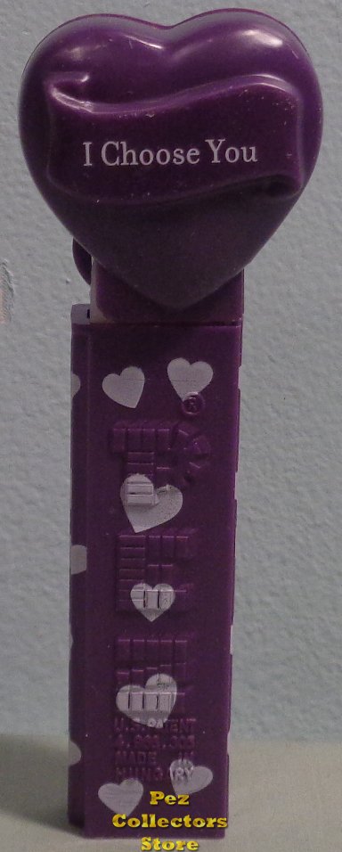 (image for) 2008 Purple Valentines Heart - Block Font I Choose You Loose