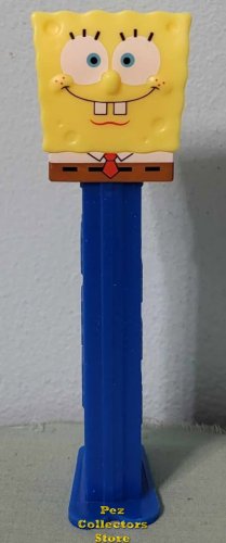 (image for) 2024 Smiling SpongeBob Pez on Blue Stem Loose SOS