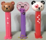 (image for) Valentine's Day 2025 Set of 3 Pez with Crystal Hugging Heart and Printed Stem Bears Loose