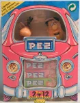 (image for) 2 + 12 Pink Car Box with Dino and Fred Pez