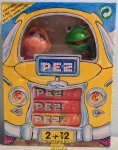 (image for) 2 + 12 Yellow Car Box with Miss Piggy and Kermit Pez