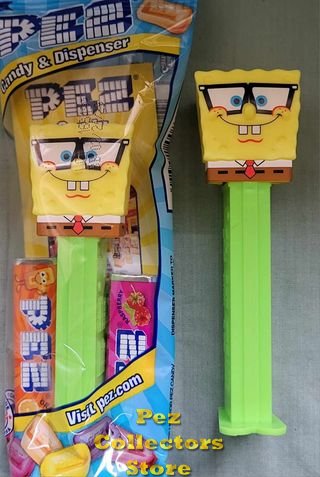 (image for) 2024 Nerdy SpongeBob Pez on Green Stem MIB