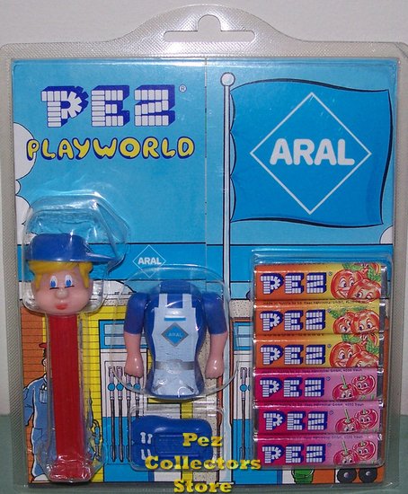 (image for) Aral Gas Pez Play World with Yellow Hair Pez Pal MOC