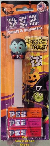 (image for) Baby Vampire Pez on White GITD Stem MOC