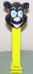 (image for) Misfit Icee Bear Pez Black Face on Neon Yellow Stem Gold Tongue