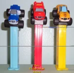(image for) European Blaze, Crusher and Stripes Monster Truck Pez Loose