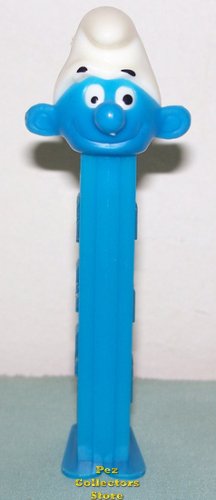 (image for) Series 1 Smurf Pez on Blue No Tongue 3.9 TF Stem