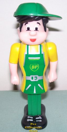 (image for) British Petroleum BP Pez Pal Boy with Black Hair and Body Parts