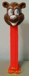 Misfit Icee Bear Pez Brown Face on Neon Red Stem Gold Tongue (image for) Misfit Icee Bear Pez Brown Face on Neon Red Stem Gold Tongue