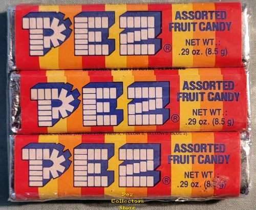 (image for) Cello Wrapped 3 Pack 2 piece Assorted Fruit Pez Candy