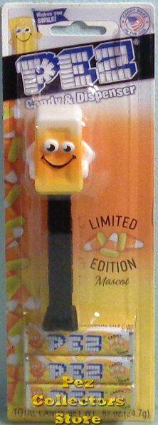 (image for) Exclusive Ltd Ed. Candy Corn Pez Candy Brick Mascot Pez MOC!