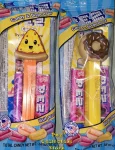 Cheese Pizza and Donut with Chocolate Icing and Sprinkles Pez MIB (image for) Cheese Pizza and Donut with Chocolate Icing and Sprinkles Pez MIB
