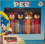 (image for) Crystal Sonic the Hedgehog Pez Gift Set Amy Sonic Knuckles Tails