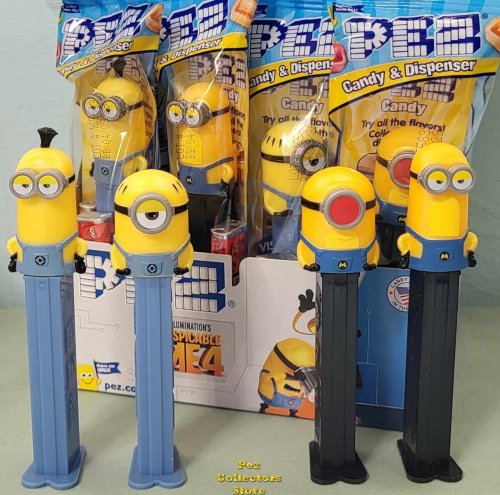 (image for) Despicable Me 4 Pez Set Tim, Mel, Mega Minion Tim and Mel MIB