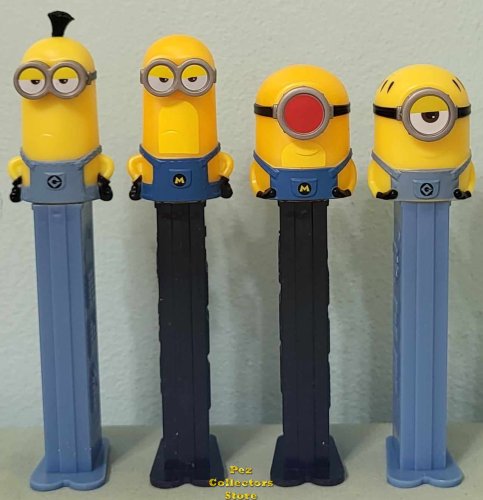 (image for) Despicable Me 4 Pez Set Tim, Mel, Mega Minion Tim and Mel Loose SOS