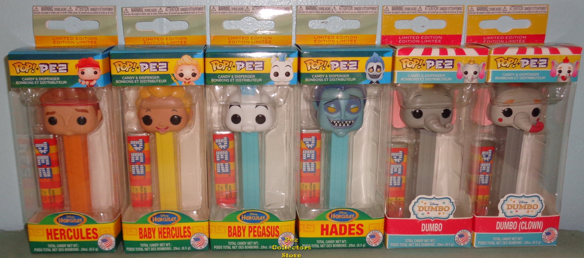 (image for) Disney Hercules and Dumbo Bundle Set of 6 POP!+PEZ