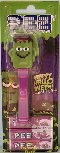 (image for) European Exclusive Ltd. Ed. Halloween Franky Monster Candy Brick Mascot Pez MOC!