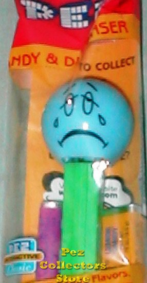 (image for) Sad Funky Face Pez on Green Stem MIP