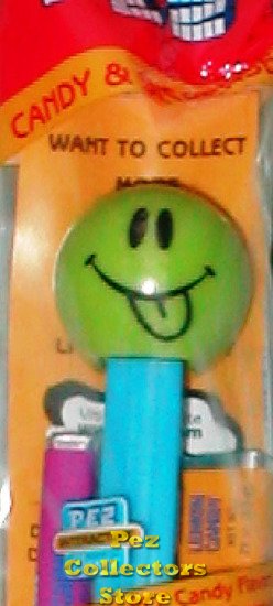 (image for) Silly Funky Face Pez on Blue Stem MIP