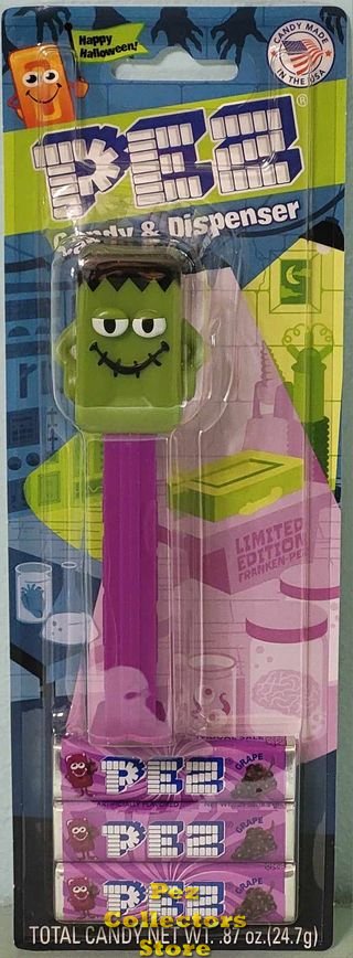 (image for) Exclusive Ltd. Ed. Halloween Franky Monster Candy Brick Mascot Pez MOC!