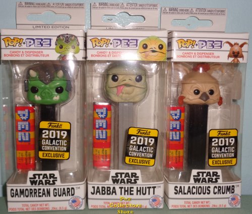 (image for) Star Wars Funko Galactic Con Exclusive Set of 3 POP!+PEZ