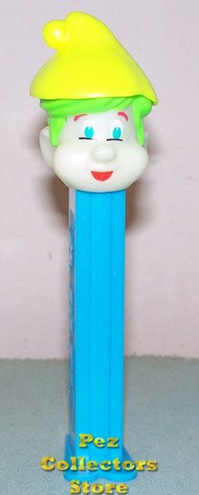 (image for) Glow in the Dark Alpine Pez Pal with Green Hair on Blue Stem