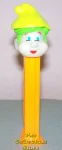 (image for) Glow in the Dark Alpine Pez Pal with Green Hair on Orange Stem