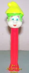 (image for) Glow in the Dark Alpine Pez Pal with Green Hair on Red Stem