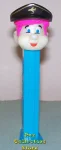 (image for) Glow in the Dark Pilot Pez Pal with Pink Hair on Blue Stem