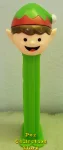 (image for) 2021 Christmas Elf Green with Red Trim Pez Loose